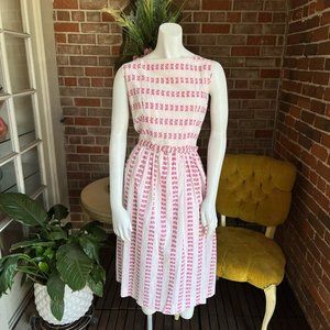 1960s Pink Butterfly Novelty Dress